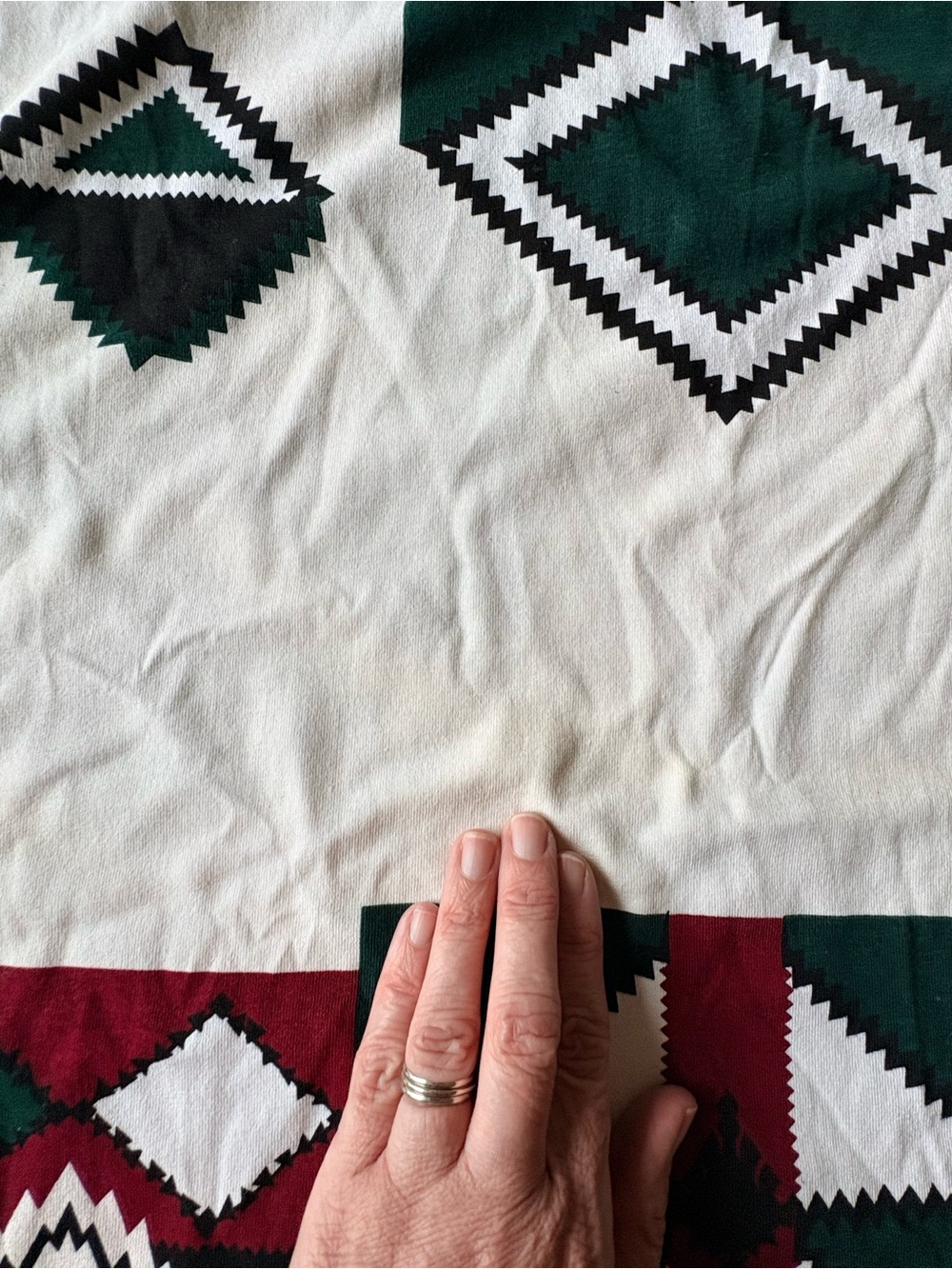 Vintage Men's Large Geometric Pattern Short-Sleeve Shirt - - Picture 9 of 10